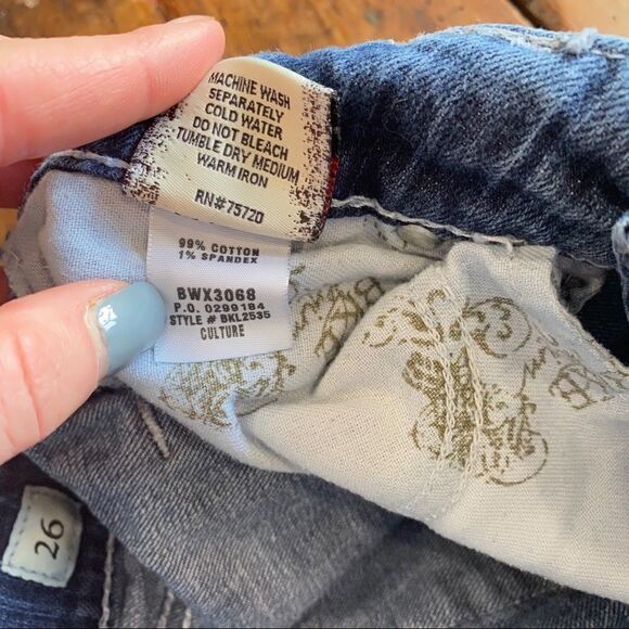 BKE Denim Culture Cropped Capri Jeans 26 - Picture 10 of 10